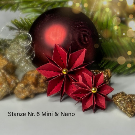 Stanzenset Faltstern 6 Mini+Nano