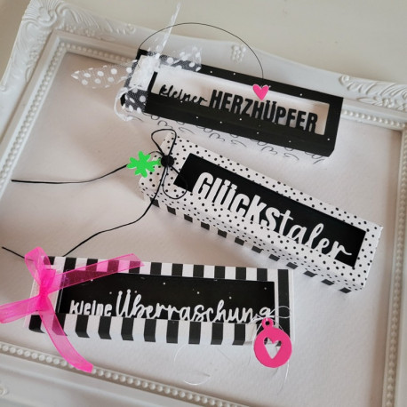 Kleine Rechteckige Box für Schriftstanzen (195 )