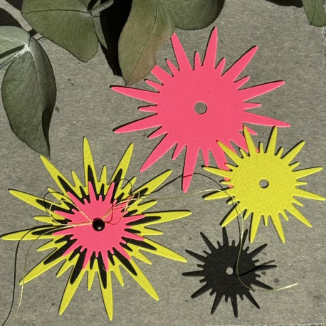 Zubehör-Set 408 Mittelpunktstanzen / Sternblüte