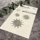 Zubehör-Set 408 Mittelpunktstanzen / Sternblüte