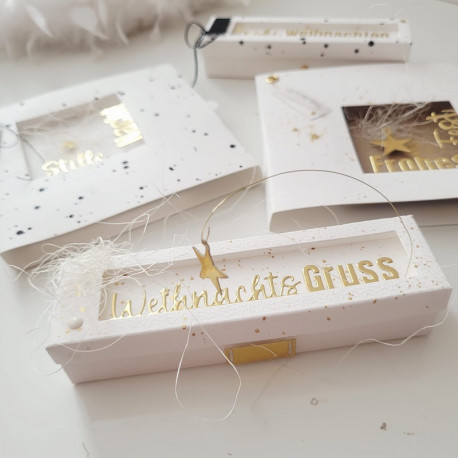 Zusatzset Schriftstanzen Nr.428 / Weihnachtsgruss/ Frohes Fest