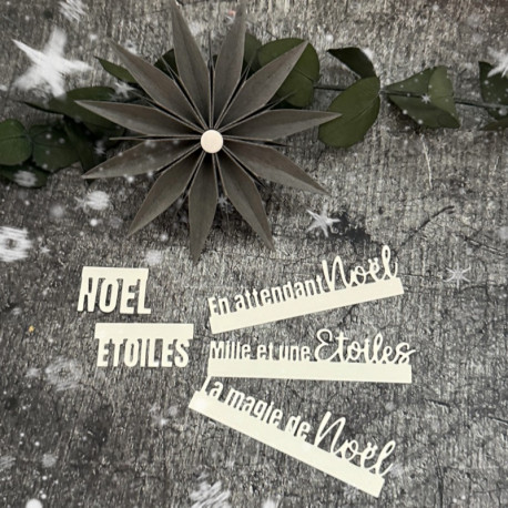 Französische Schriftstanzen / NOEL