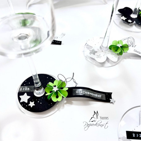 Download 262 'Sektglasschildchen mit Kleeblatt'