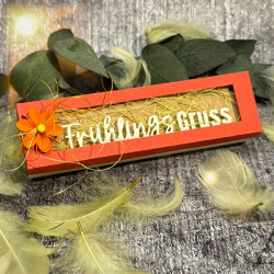 Zusatzset Schriftstanzen Nr.482 / Frühlingsgruss / vom Osterhasen