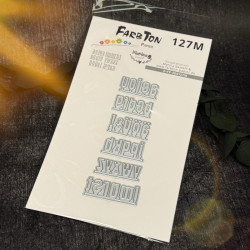 Stanzen "Mittelgroßes-Alphabet auf Papierleiste Kleinbuchstaben" (127M)