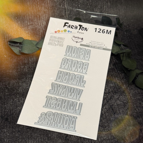 Stanzen " Mittelgroßes-Alphabet auf Papierleiste Großbuchstaben" (126M)