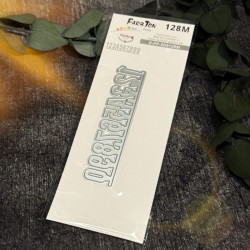 Stanzen "Mitelgroße-Zahlen auf Papierleiste" (128M)