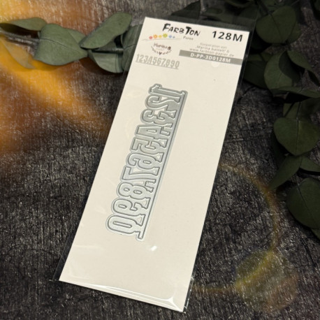 Stanzen "Mitelgroße-Zahlen auf Papierleiste" (128M)