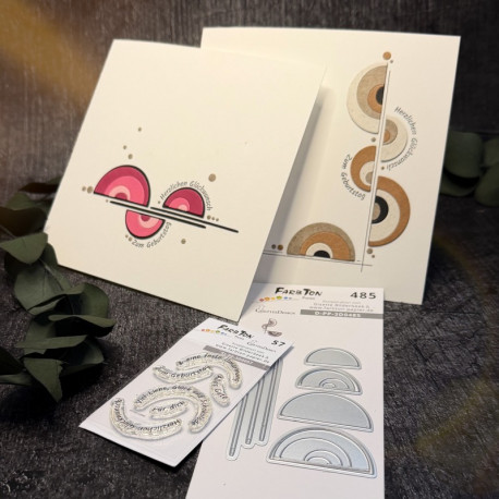 Bundle Mosaik-Stanze Halbkreise & Stempelset für Halbkreise (485 & 57)
