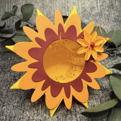 Dekoraufleger / Faltlicht groß Blumen 2 / 496L