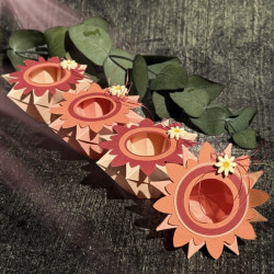 Dekoraufleger / Faltlicht klein Blumen 1 /495S