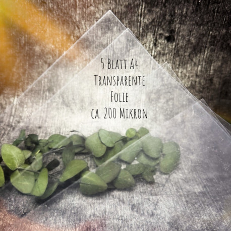 Transparente Folie ca. 200 Mikron
