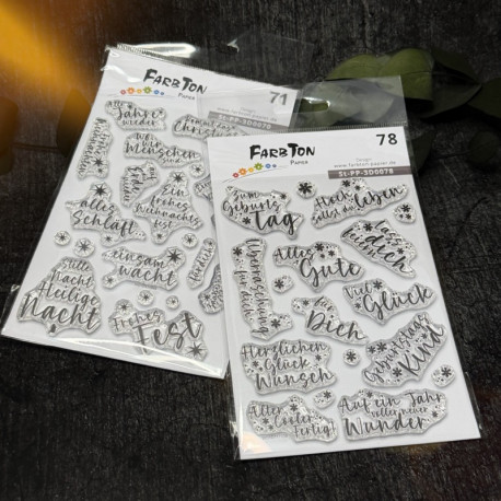 Stempel-Bundle Weihnachten&Geburtstagsgrüße / Kooperation mit Marina.bastelt 71&78