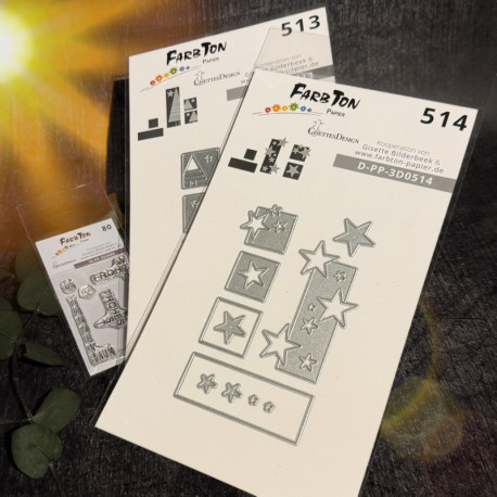 Bundle Mosaik Tannenbaum&Sterne&Stempel (513&514&80)